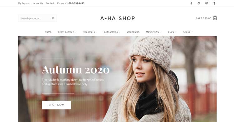 Download AhaShop Clothing Fashion WooCommerce Theme Now!