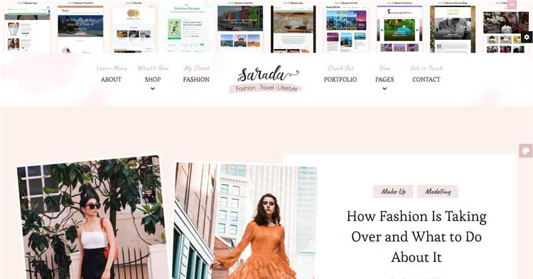 Download Sarada Fashion Lifestyle Blog Theme Now!