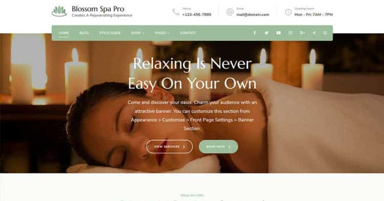 Download Blossom Spa Pro Theme Now!