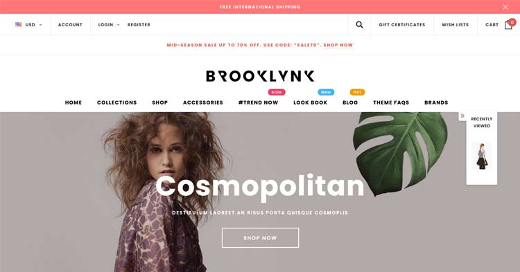 Download Brooklynk Fashion BigCommerce Theme Now!