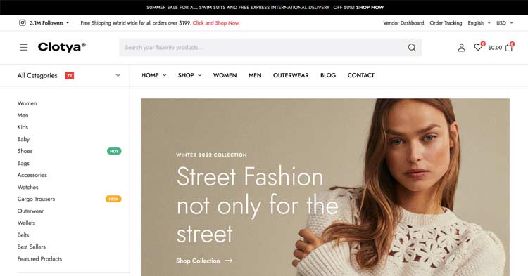 Download Clotya Fashion Store WooCommerce Theme Now!
