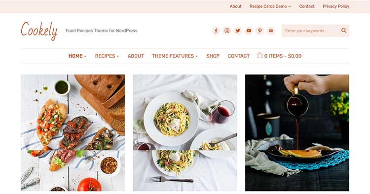 Download Cookely Food Blog WP Theme Now!