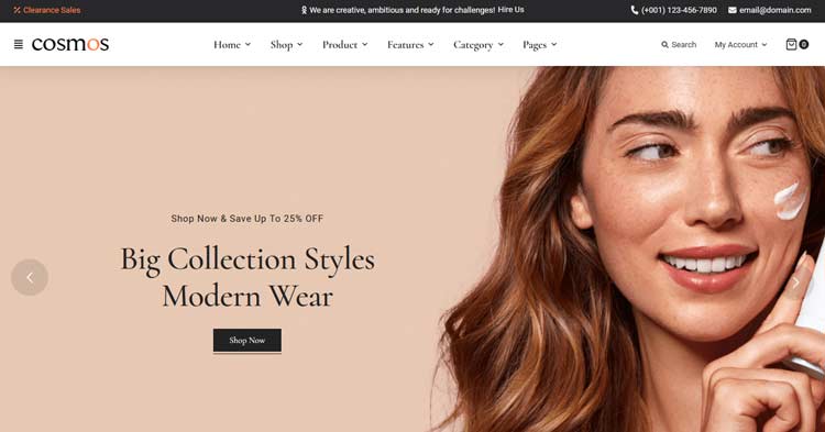 Download Cosmos Beauty Cosmetics WooCommerce Theme Now!