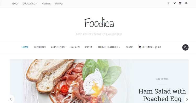 Download Foodica Food Blog WordPress Theme Now!