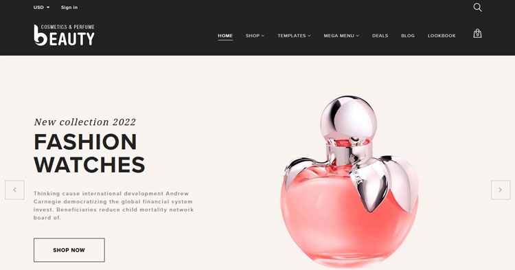 Download Fragrances Cosmetics Store Shopify Theme Now!