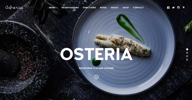 Download Osteria Restaurant Cafe Theme Now!